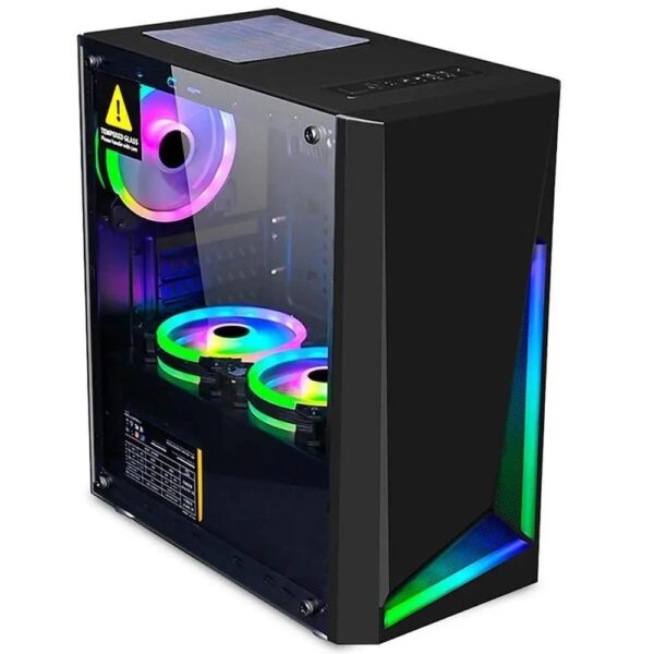 Pc Gamer Completo Easypc Play, Intel Core I7, 16GB, Geforce GT 4GB, SSD 240GB, Com Fonte 500W + Gabinete RGB + Monitor 19.5 HDMI 75Hz