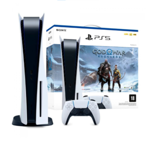 Console Playstation 5 + God of War Ragnarök, 825GB, White, Com 1 Controle, PS5, CFI-1214A